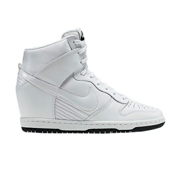 ナイキ ダンク スカイ 白色 ホワイト 黒色 ブラック スニーカー レディース NIKE WMNS DUNK SKY HI MESH / WHITE WHITE BLACK