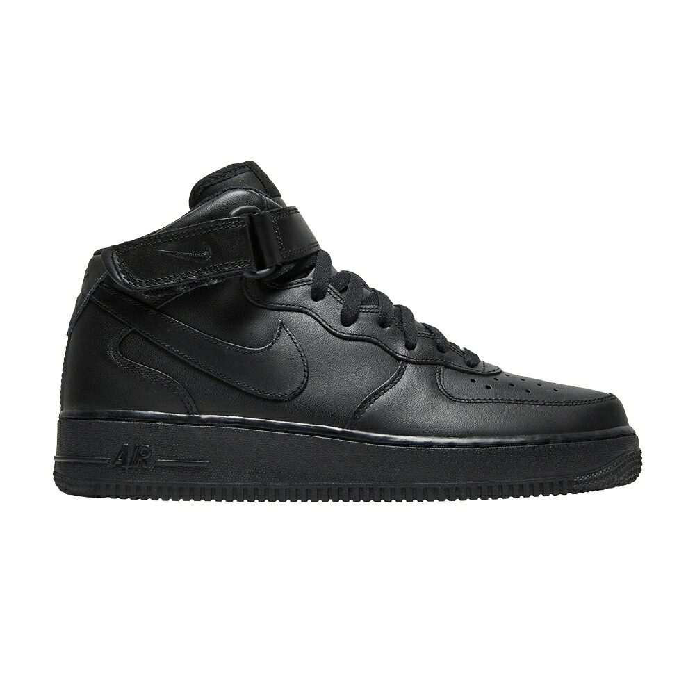ナイキ ミッド 黒色 ブラック エアフォース '07 'BLACK' スニーカー レディース NIKE WMNS AIR FORCE 1 MID / BLACK BLACK|スニケス