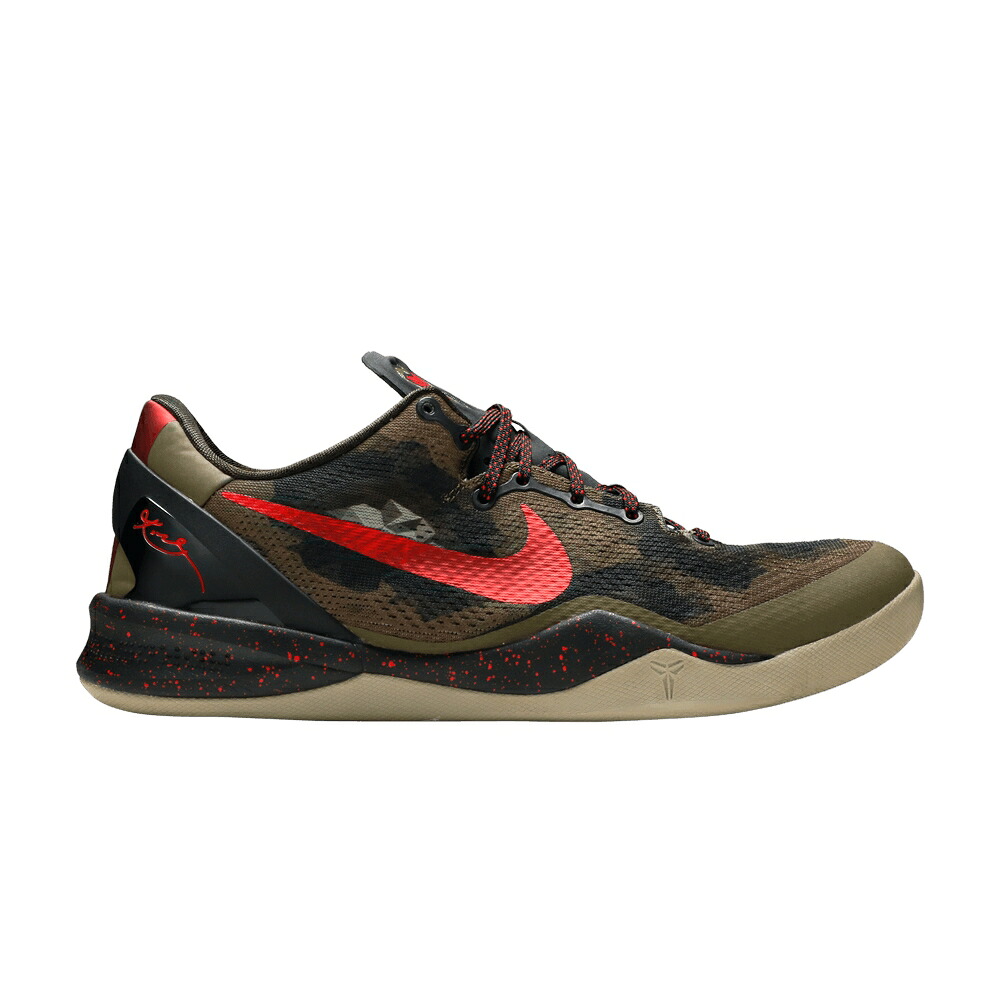 ナイキ コービー 緑 緑であること 赤 赤いこと \u0027PYTHON\u0027 スニーカー メンズ NIKE KOBE 8 / SQUADRON GREEN CHALLENGE RED