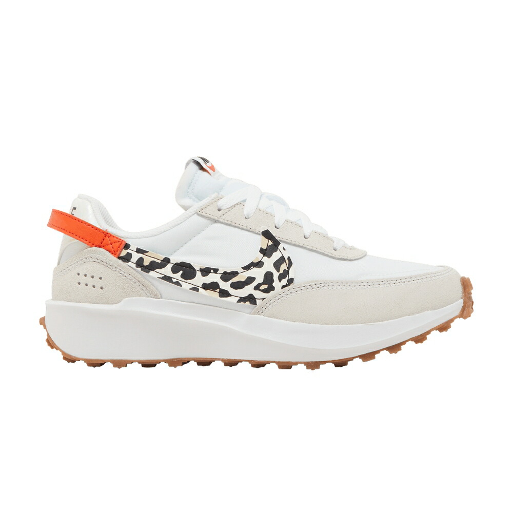 ナイキ ワーヘル 白いこと 白いこと 野球クラブ 橙 オレンジ色 \u0027WHITE LEOPARD\u0027 スニーカー レディース NIKE WMNS WAFFLE DEBUT / WHITE TEAM ORANGE RATTAN SAIL