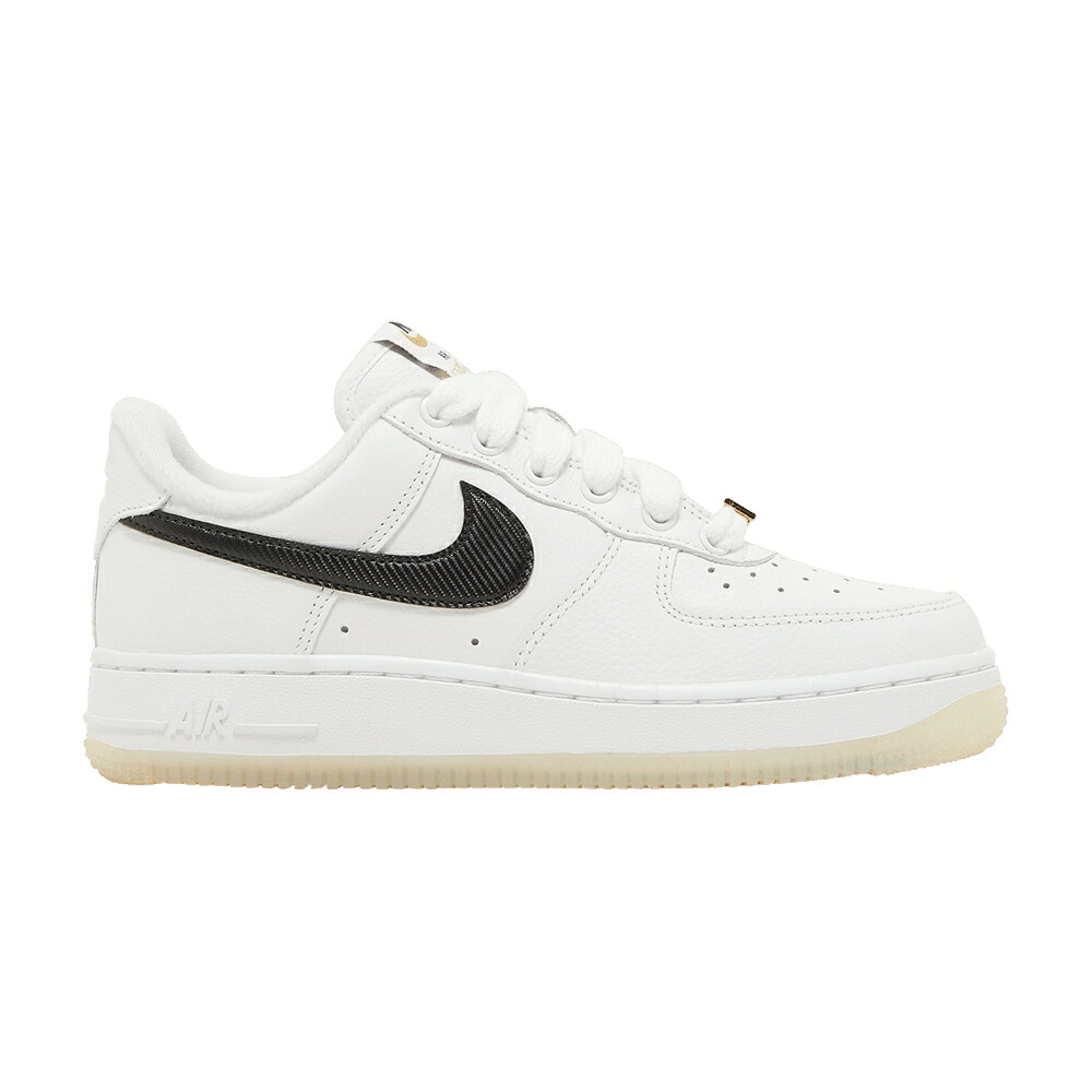 ナイキ 白色 ホワイト 黒色 ブラック ゴールド エアフォース '07 'BRONX ORIGINS' スニーカー レディース NIKE WMNS AIR FORCE 1 / WHITE BLACK METALLIC GOLD｜スニケス
