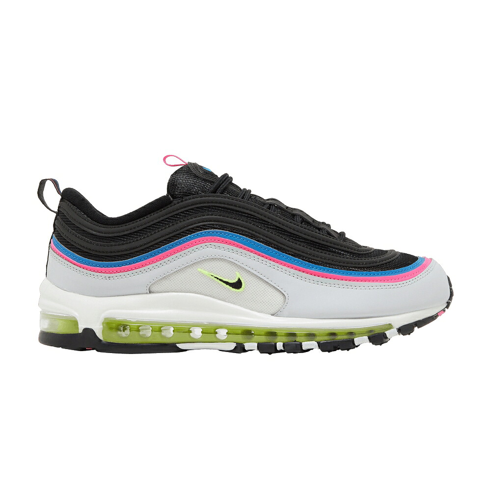 ナイキ マックス プラチナム 青色 ブルー ピンク エアマックス 'BLACK NEON' スニーカー メンズ NIKE AIR MAX 97 / PLATINUM PHOTO BLUE PINK VOLT|スニケス