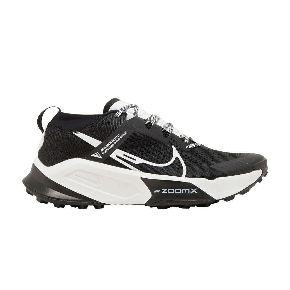 ナイキ 黒色 ブラック 白色 ホワイト 'BLACK WHITE' スニーカー メンズ NIKE ZOOMX ZEGAMA TRAIL / BLACK WHITE