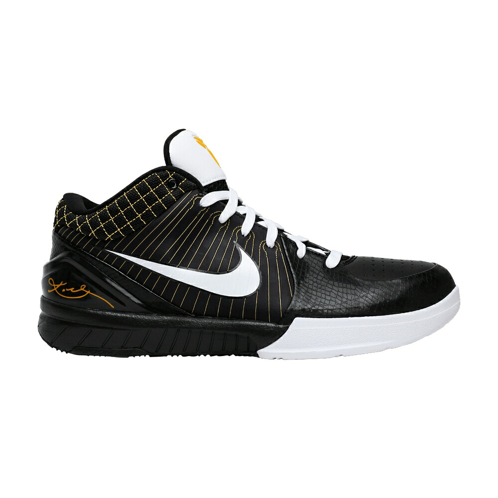 ナイキ 望遠レンズ コービー 黒いこと 黒いこと 白いこと 白いこと \u0027DEL SOL\u0027 スニーカー メンズ NIKE ZOOM KOBE 4 / BLACK WHITE DEL SOL