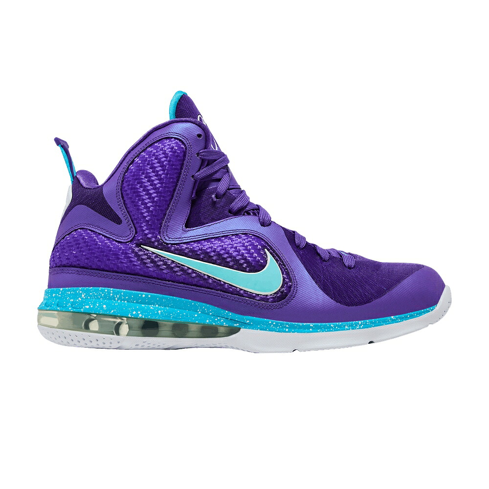 ナイキ レブロン 純一無雑 紫 パープル 青碧 青色 \u0027SUMMIT HORNETS\u0027 スニーカー メンズ NIKE LEBRON 9 LAKE / PURE PURPLE TURQUOISE BLUE WHT 靴-スニーカー