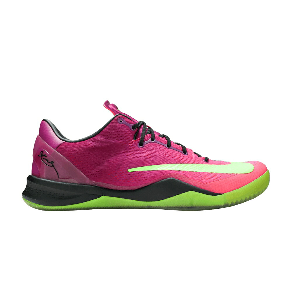ナイキ コービー 赤 レッド 緑 グリーン ピンク 'MAMBACURIAL' スニーカー メンズ NIKE KOBE 8 / RED PLUM ELECTRIC GREEN PINK
