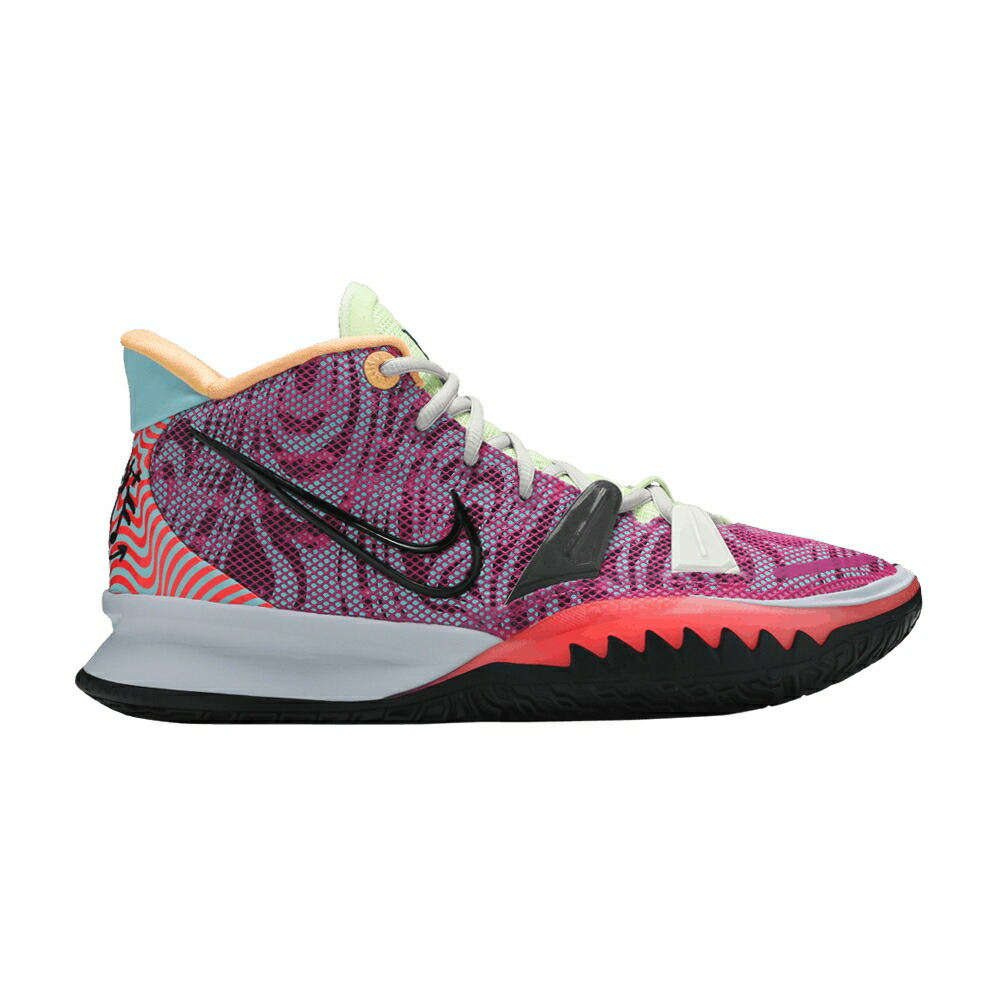 ナイキ カイリー 黒色 ブラック 'CREATOR' スニーカー メンズ NIKE KYRIE 7 / ACTIVE FUCHSIA BLACK GHOST MULTI