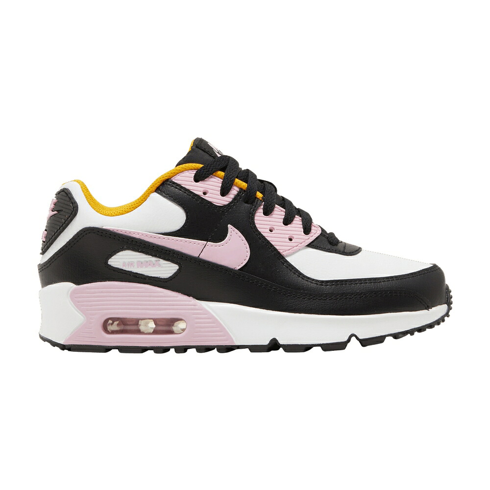 ナイキ マックス なめし革 黒いこと 黒いこと 白いこと 白いこと エア湖マックス \u0027BLACK PINK\u0027 御坊っちゃん キッズ NIKE AIR MAX 90 LEATHER GS LIGHT ARCTIC / BLACK WHITE DARK SULFUR LIGHT もの言う花 マタニティ スニーカー キッズファッション-キッズ・ベビー・マタニティ