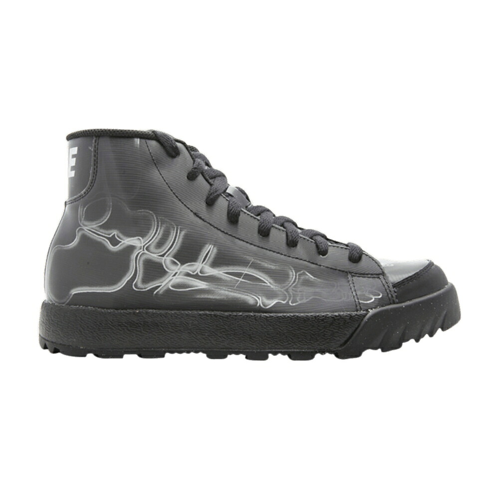 ナイキ ブレイザー ミッド 黒色 ブラック 銀色 シルバー 'XRAY PACK' スニーカー メンズ NIKE BLAZER MID ACG PREM QK 'X-RAY / BLACK METALLIC SILVER BLACK｜スニケス