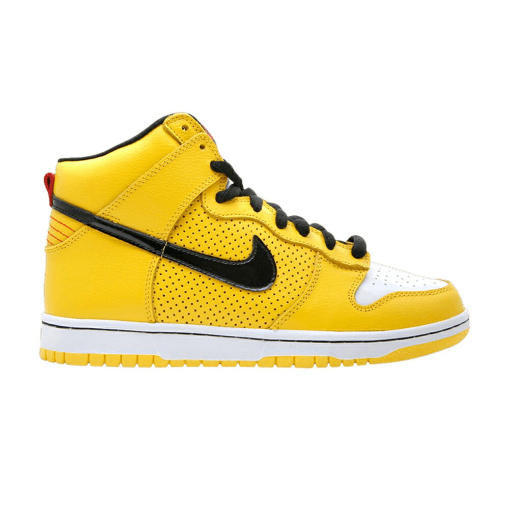 ナイキ ダンク ハイ プレミアム エスビー 黄色 イエロー 黒色 ブラック ダンクハイ WET FLOOR スニーカー メンズ NIKE DUNK HIGH PREMIUM SB / TOUR YELLOW BLACK