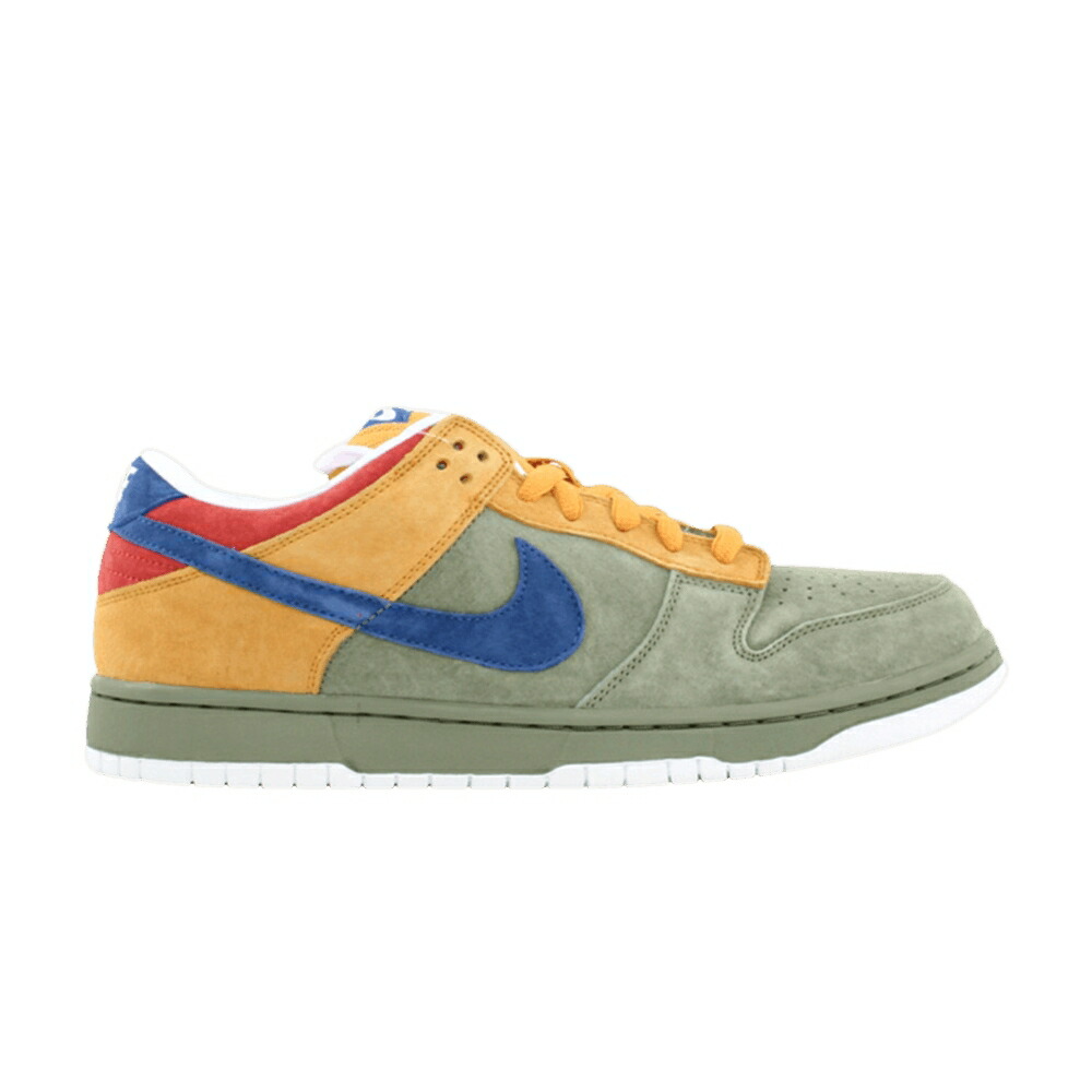 ナイキ ダンク プレミアム エスビー 緑 グリーン 青色 ブルー ダンクロー PUFF STUFF スニーカー メンズ NIKE DUNK LOW PREMIUM SB N / OIL GREEN INTERNATIONAL BLUE