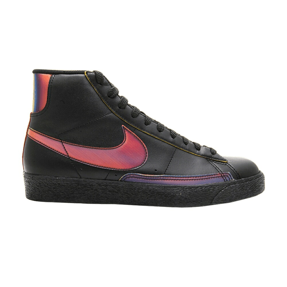 ナイキ ブレイザー プレミアム 黒色 ブラック スニーカー メンズ NIKE BLAZER HI PREMIUM / BLACK BLACK VARSITY ROYAL|スニケス