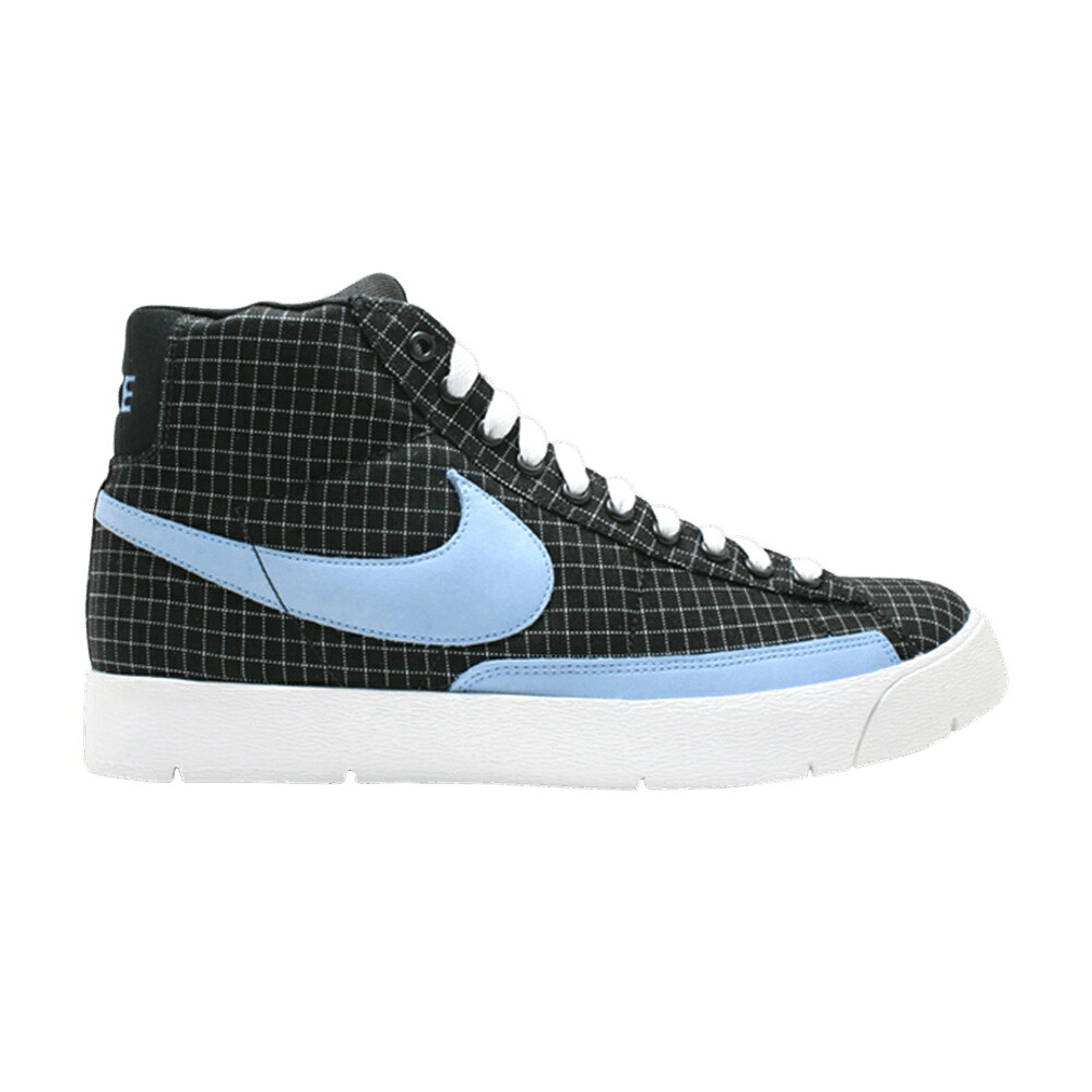 ナイキ ブレイザー プレミアム 黒色 ブラック 青色 ブルー 白色 ホワイト 'BLACK BLUE' スニーカー メンズ NIKE SUPER BLAZER HI PREMIUM UNIVERSITY / BLACK UNIVERSITY BLUE WHITE