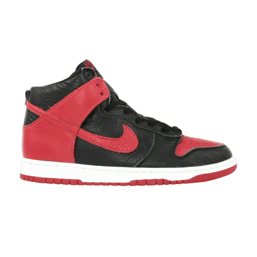ナイキ ダンク ハイ 黒色 ブラック 赤 レッド ダンクハイ スニーカー メンズ NIKE DUNK HIGH / BLACK VARSITY RED｜スニケス
