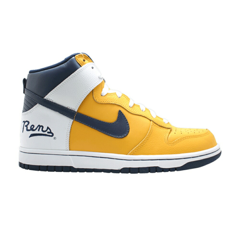 ナイキ ダンク ハイ プロ ゴールド 紺色 ネイビー 白色 ホワイト ダンクハイ スニーカー メンズ NIKE DUNK HIGH / PRO GOLD MIDNIGHT NAVY WHITE