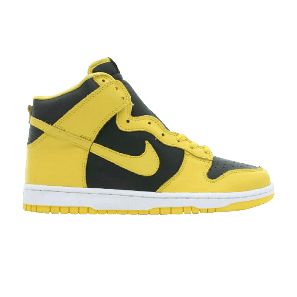 ナイキ ダンク ハイ 黒色 ブラック ダンクハイ 'GOLDENROD' スニーカー メンズ NIKE DUNK HIGH / BLACK BRIGHT GOLDENROD｜スニケス