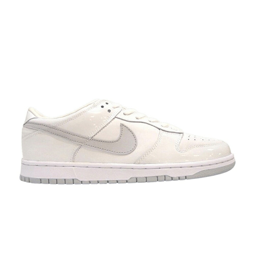 ナイキ ダンク プロ 白色 ホワイト 灰色 グレー ダンクロー 'PATENT LEATHER' スニーカー メンズ NIKE DUNK LOW PRO B / WHITE NEUTRAL GREY|スニケス