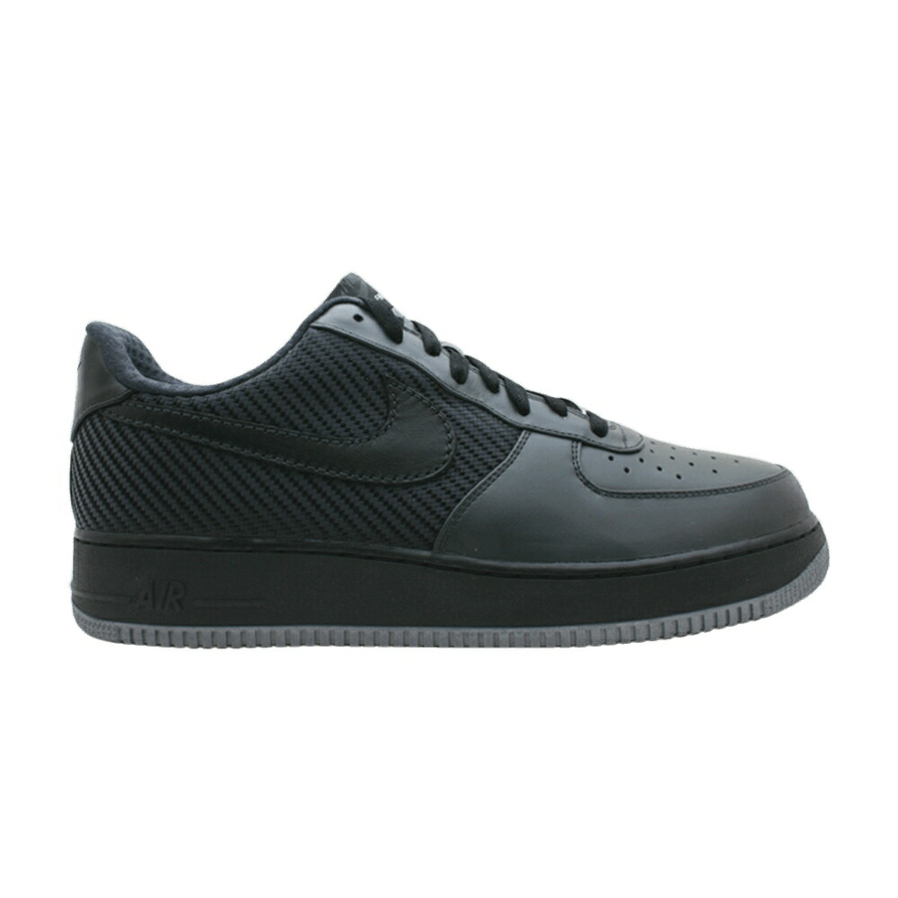 ナイキ プレミアム 黒色 ブラック 銀色 シルバー エアフォース スニーカー メンズ NIKE AIR FORCE 1 PREMIUM 07 / ANTHRACITE BLACK METALLIC SILVER