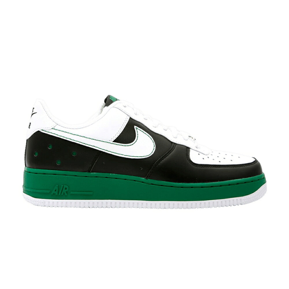 ナイキ 黒いこと 黒いこと 白いこと 白いこと 緑 緑であること 空軍 スニーカー メンズ NIKE AIR FORCE 1 LOW / BLACK WHITE PINE GREEN