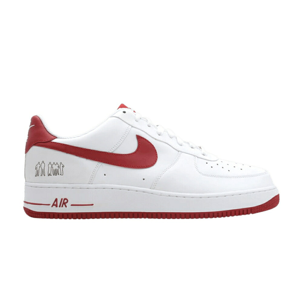 ナイキ 白いこと 白いこと 赤 赤いこと 空軍 \u002707 スニーカー メンズ NIKE AIR FORCE 1 PLAYERS / WHITE VARSITY RED