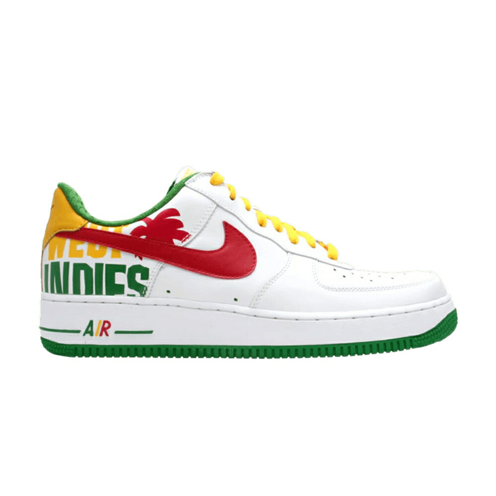 ナイキ プレミアム 白色 ホワイト 赤 レッド クラシック 緑 グリーン エアフォース 'WEST 4' スニーカー メンズ NIKE AIR FORCE 1 PREMIUM INDIES / WHITE VARSITY RED CLASSIC GREEN