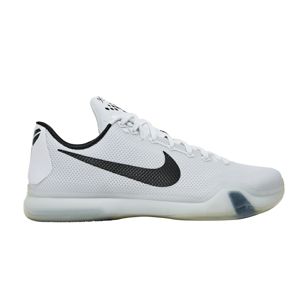 ナイキ コービー 白色 ホワイト 黒色 ブラック 灰色 グレー FUNDAMENTALS スニーカー メンズ NIKE KOBE 10 / WHITE BLACK WOLF GREY