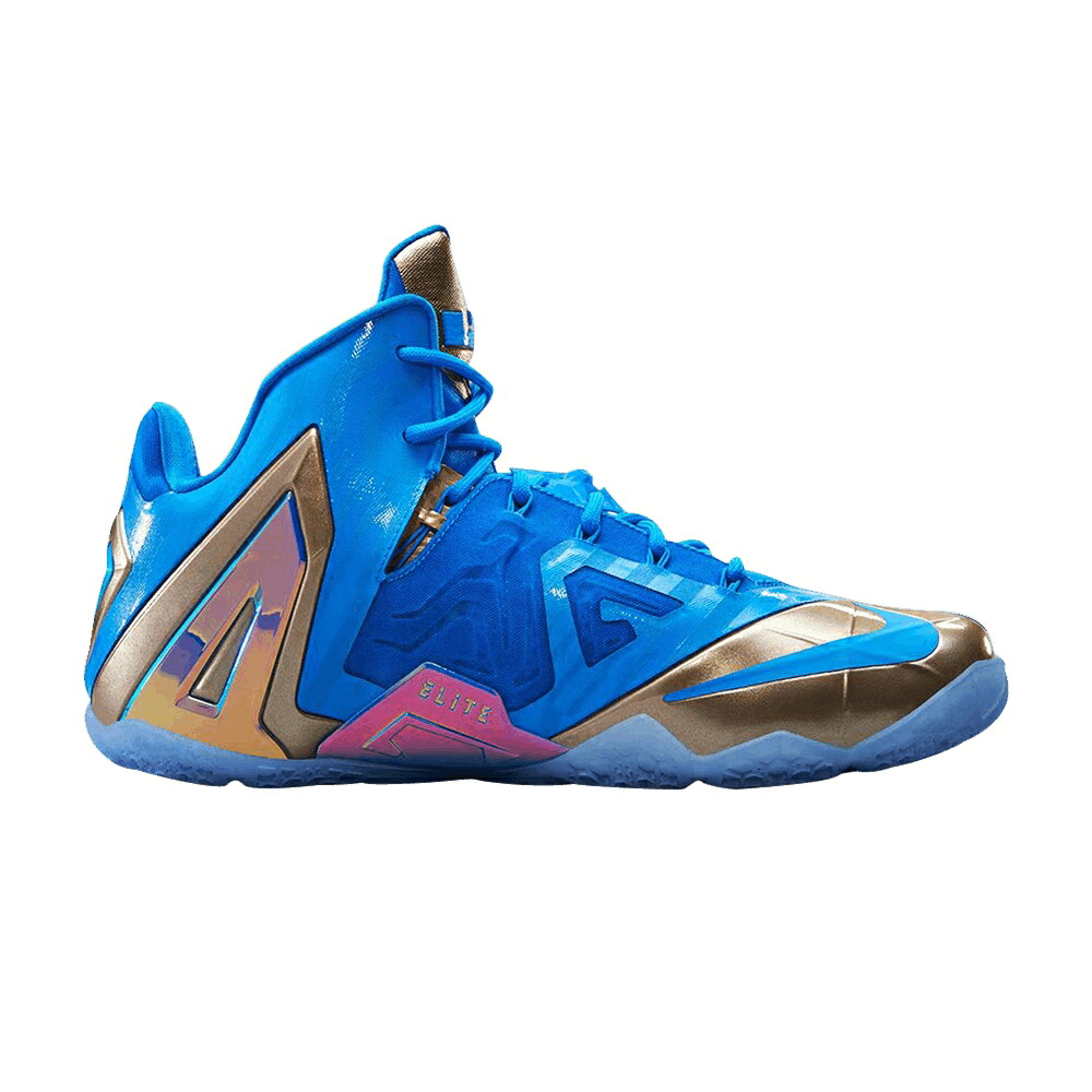 ナイキ レブロン エリート 寄せ合わせ 青味 青み 金属元素 \u0027MAISON LEBRON\u0027 スニーカー メンズ NIKE LEBRON 11 ELITE COLLECTION DU / BLUE METAL ZINC ICE