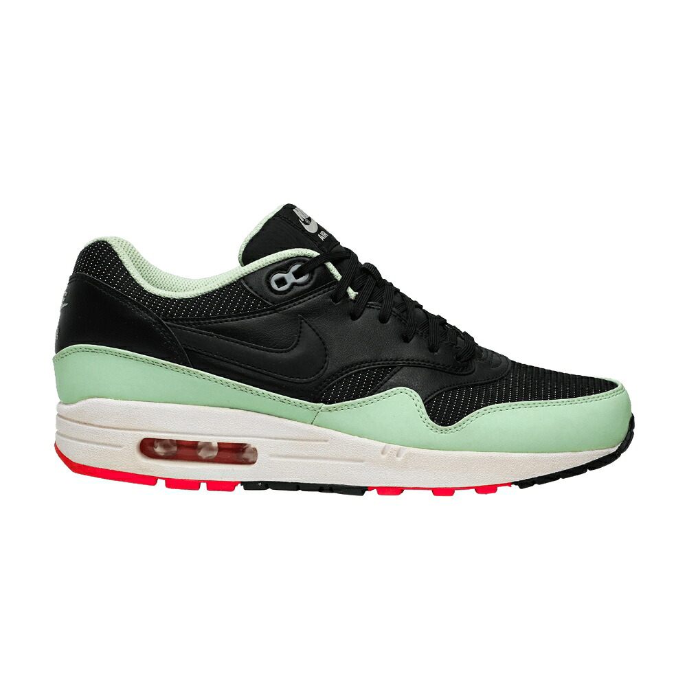 ナイキ マックス 黒いこと 黒いこと 生新しい サクラ色 エア湖マックス \u0027YEEZY\u0027 スニーカー メンズ NIKE AIR MAX 1 FB / BLACK BLACK FRESH MINT PINK