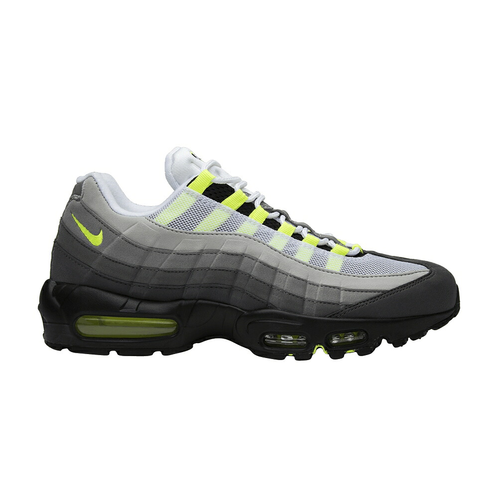 ナイキ マックス 黒いこと 黒いこと 大気圏マックス \u0027NEON\u0027 スニーカー メンズ NIKE AIR MAX 95 OG 2015 / BLACK VOLT MEDIUM ASH DARK