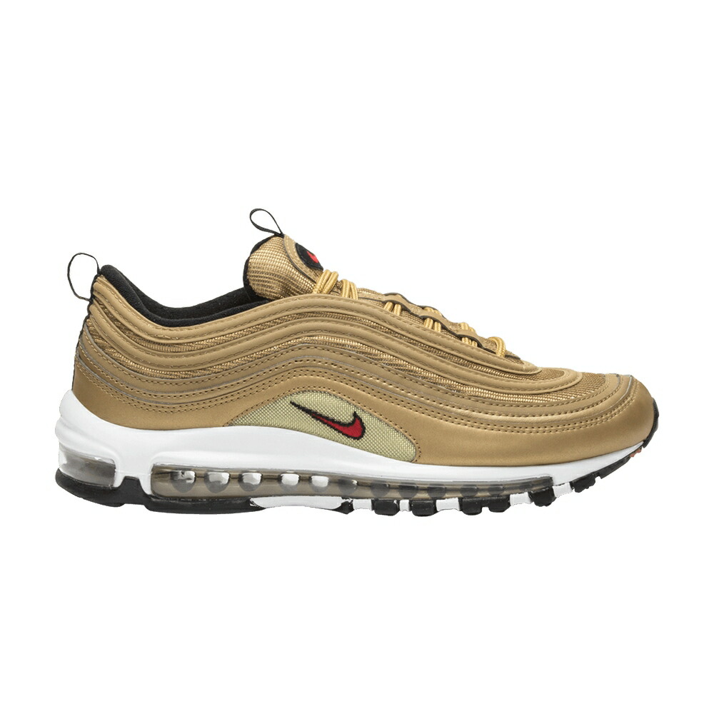 ナイキ マックス ゴールド チーム 赤 レッド 黒色 ブラック エアマックス 'METALLIC GOLD' スニーカー メンズ NIKE AIR MAX 97 OG QS / METALLIC GOLD TEAM RED BLACK