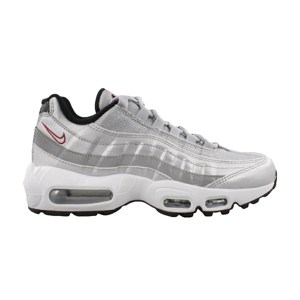 ナイキ マックス 銀色 シルバー 赤 レッド エアマックス 'SILVER BULLET' スニーカー レディース NIKE WMNS AIR MAX 95 QS / METALLIC SILVER VARSITY RED