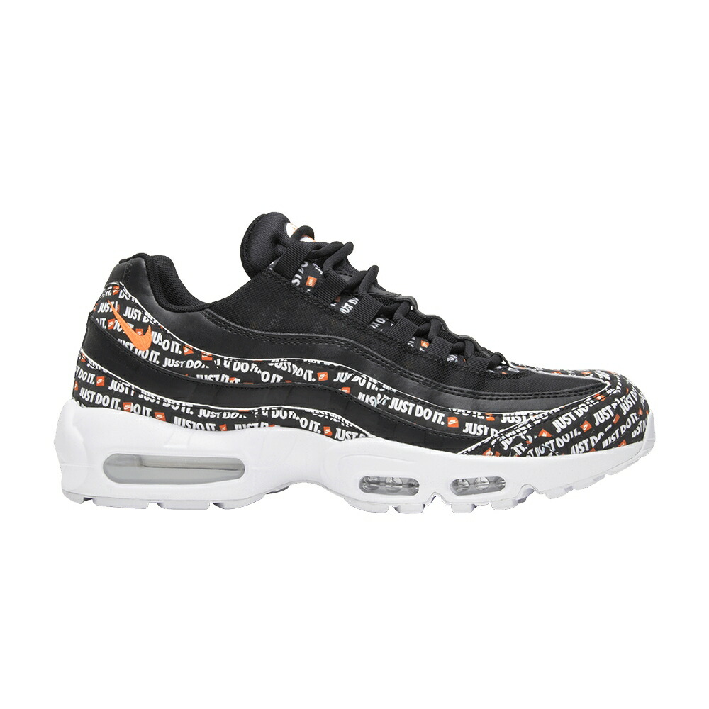 ナイキ マックス 黒色 ブラック 白色 ホワイト 橙 オレンジ エアマックス JUST IT スニーカー メンズ NIKE AIR MAX 95 DO / BLACK BLACK WHITE TOTAL ORANGE