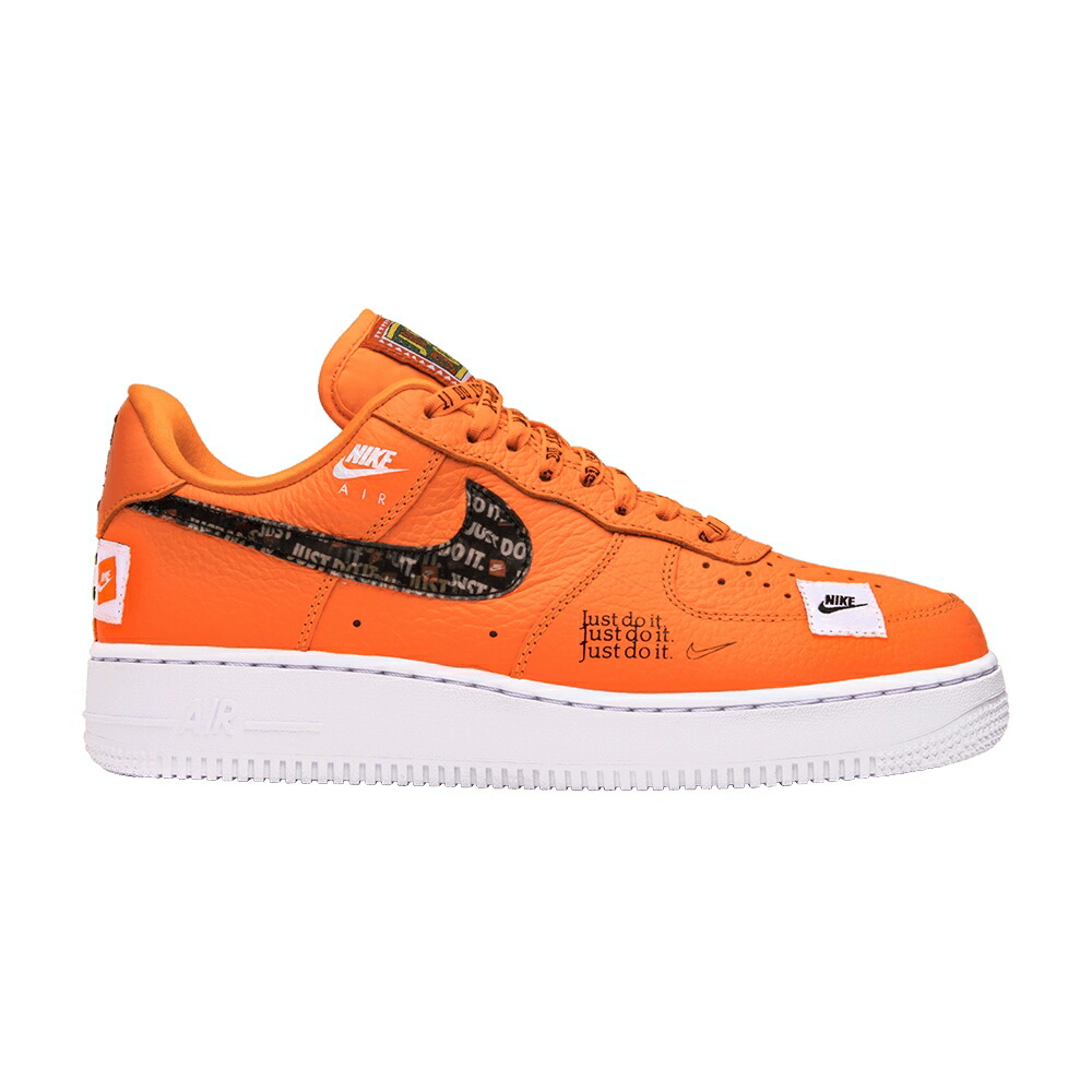 ナイキ 橙 オレンジ 黒色 ブラック エアフォース 'JUST IT' スニーカー メンズ NIKE AIR FORCE 1 LOW DO / TOTAL ORANGE TOTAL ORANGE BLACK