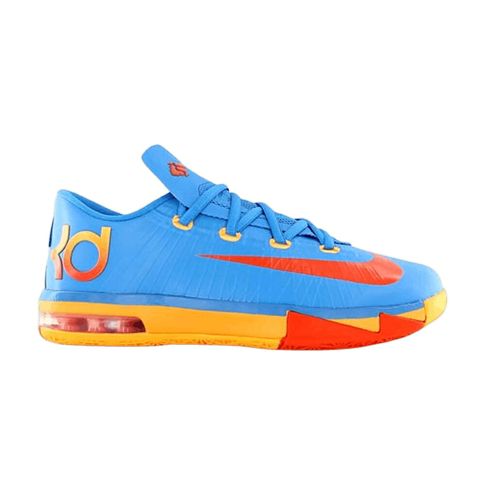 ナイキ 青碧 青碧 橙 オレンジ色 \u0027OKC\u0027 お坊っちゃん キッズ NIKE KD 6 GS / PHOTO BLUE ORANGE MANGO もの言う花 マタニティ スニーカー