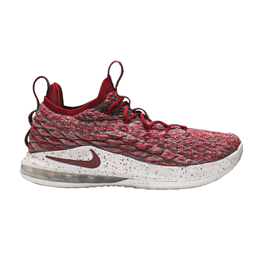 ナイキ レブロン 薄墨色 薄墨色 野球クラブ 赤 赤いこと \u0027TEAM RED\u0027 スニーカー メンズ NIKE LEBRON 15 LOW / TAUPE GREY TEAM RED VAST GREY