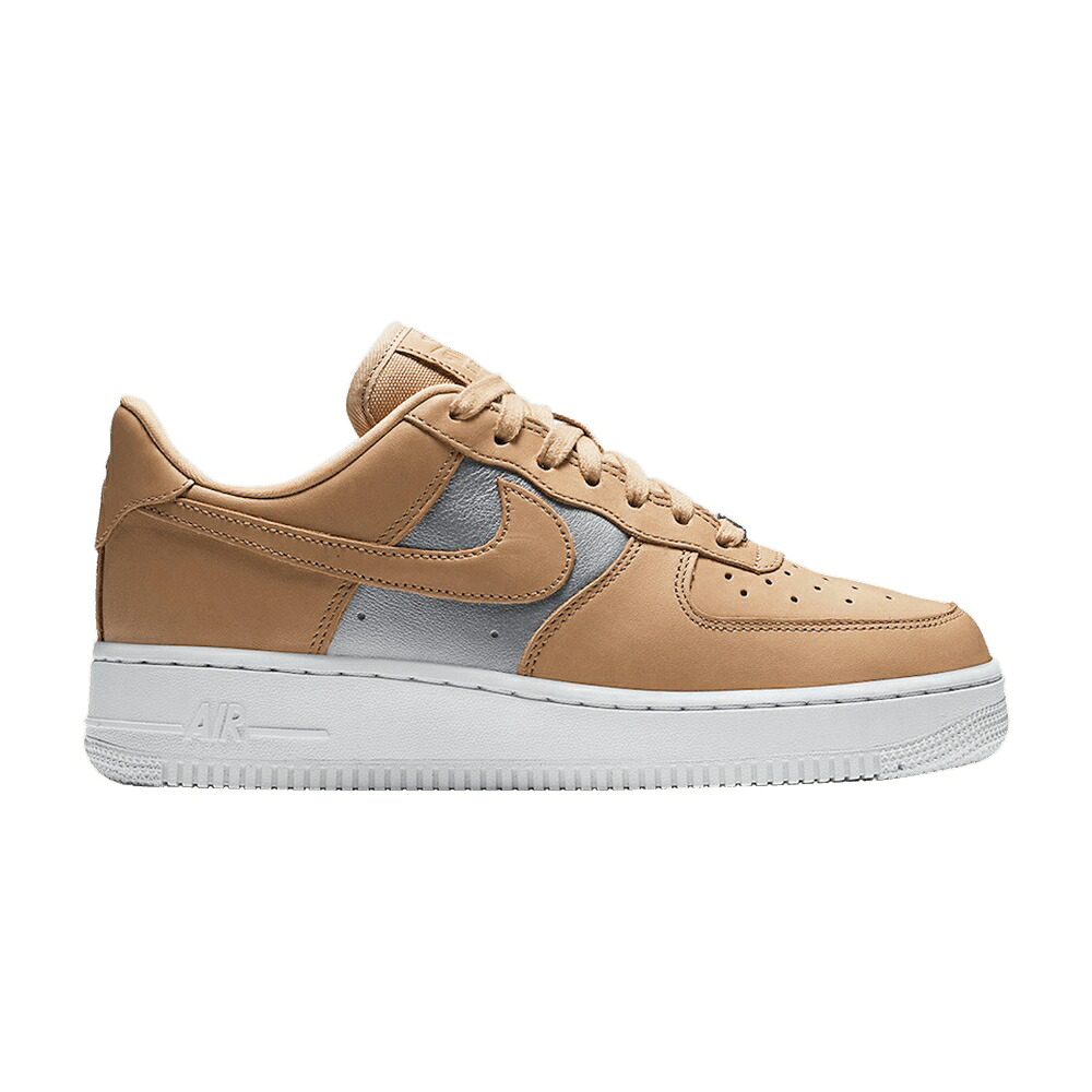 ナイキ ベージュ しろがね色 しろがね色 空軍 \u0027BIO BEIGE\u0027 スニーカー レディース NIKE WMNS AIR FORCE 1 LOW / BIO BEIGE METALLIC SILVER