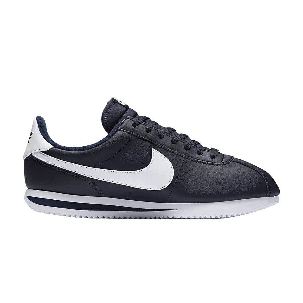 ナイキ コルテッツ レザー 銀色 シルバー 白色 ホワイト 'OBSIDIAN' スニーカー メンズ NIKE CORTEZ BASIC LEATHER / OBSIDIAN METALLIC SILVER WHITE