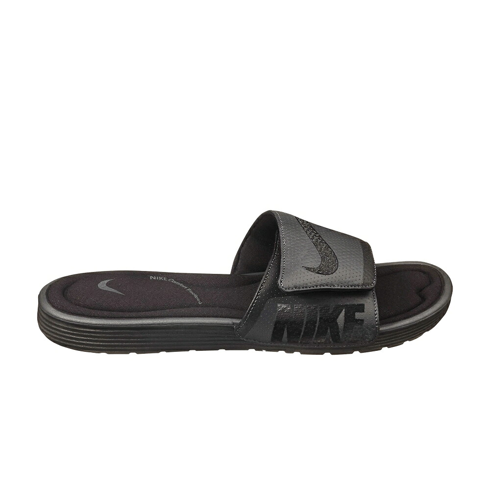 ナイキ サンダル 黒いこと 黒いこと スニーカー メンズ NIKE SOLARSOFT COMFORT SLIDE / BLACK BLACK