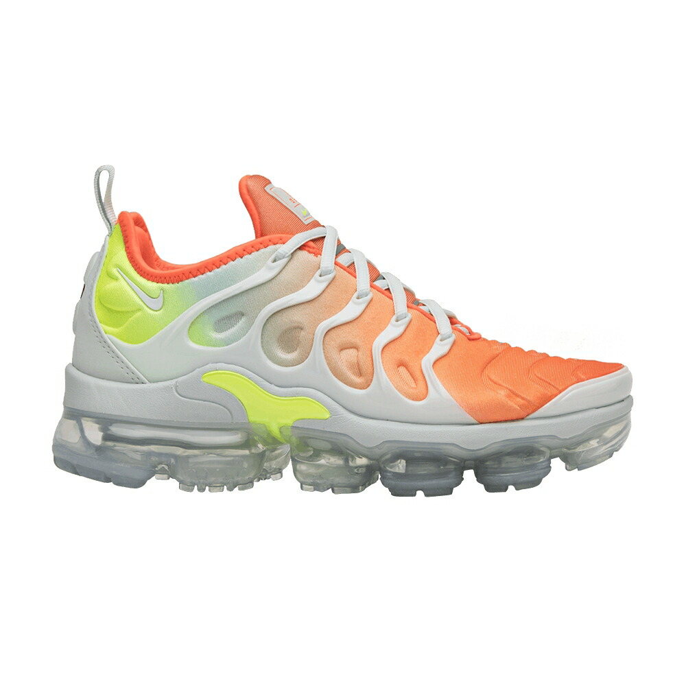 ナイキ 灰色 グレー クリムゾン エアヴェイパーマックス REVERSE SUNSET スニーカー レディース NIKE WMNS AIR VAPORMAX PLUS / BARELY GREY TOTAL CRIMSON VOLT