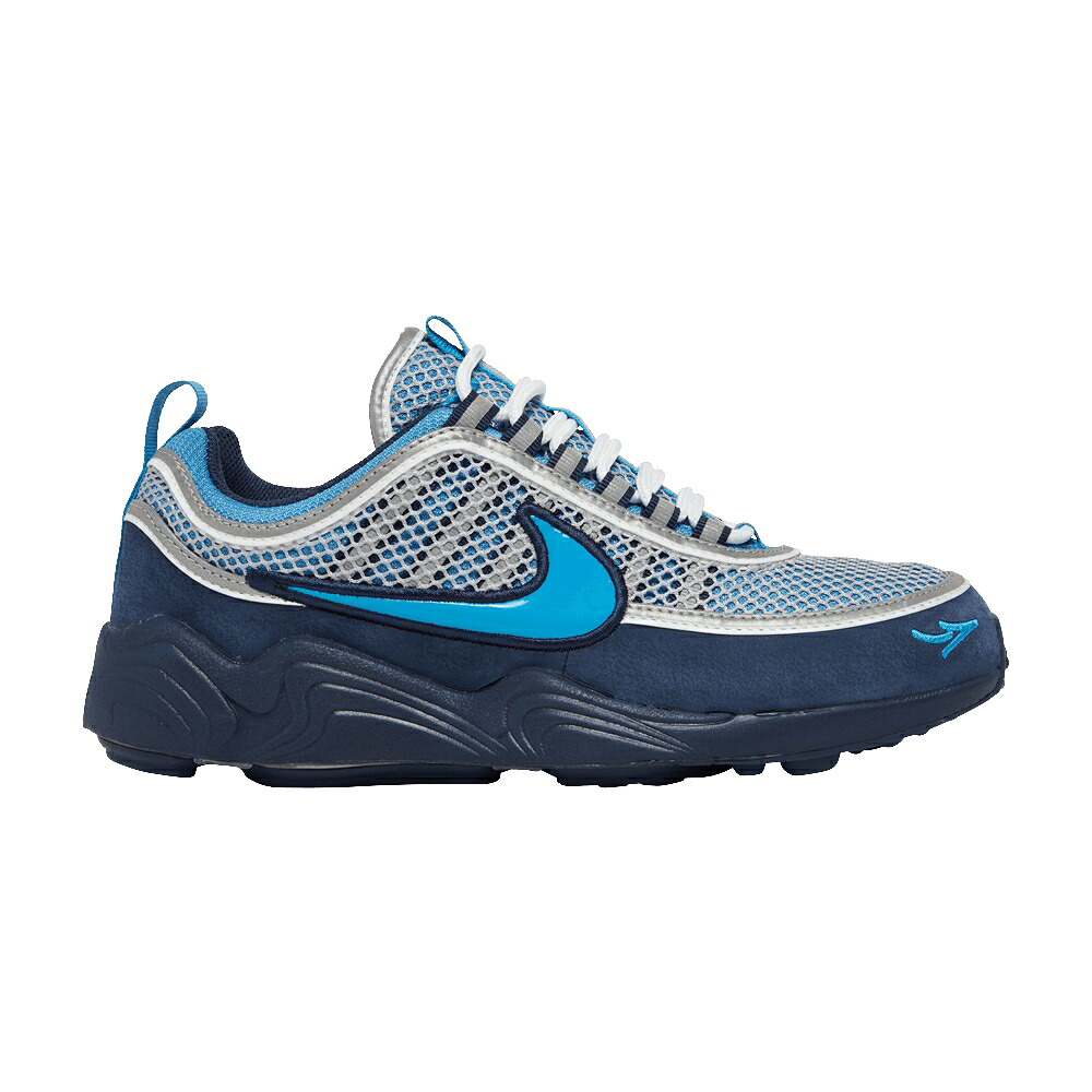 ナイキ 望遠レンズ 青味 青み シアン \u002716 \u0027STASH\u0027 スニーカー メンズ NIKE STASH X AIR ZOOM SPIRIDON / HARBOR BLUE HERITAGE CYAN