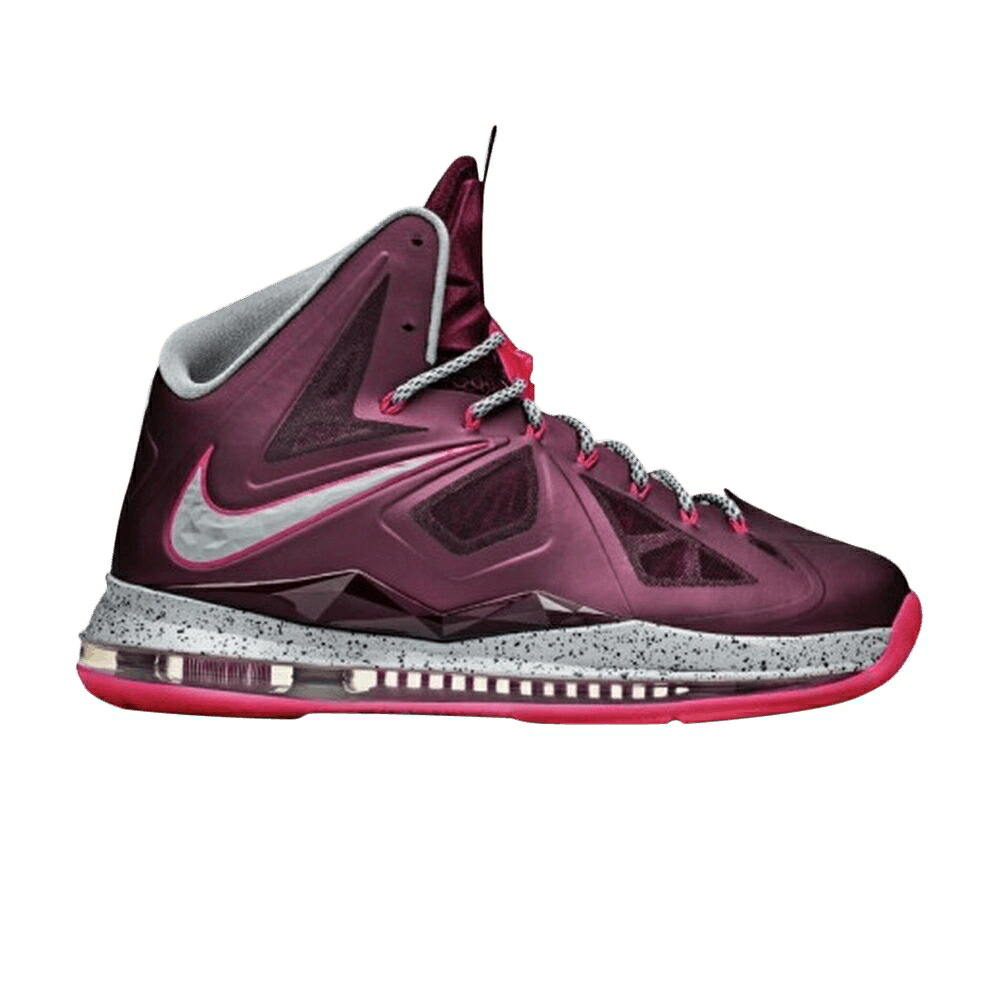 ナイキ レブロン 灰色 グレー 10+ 'CROWN JEWEL' スニーカー メンズ NIKE LEBRON SPORT PACK SAMPLE / BORDEAUX WOLF GREY FIREBERRY