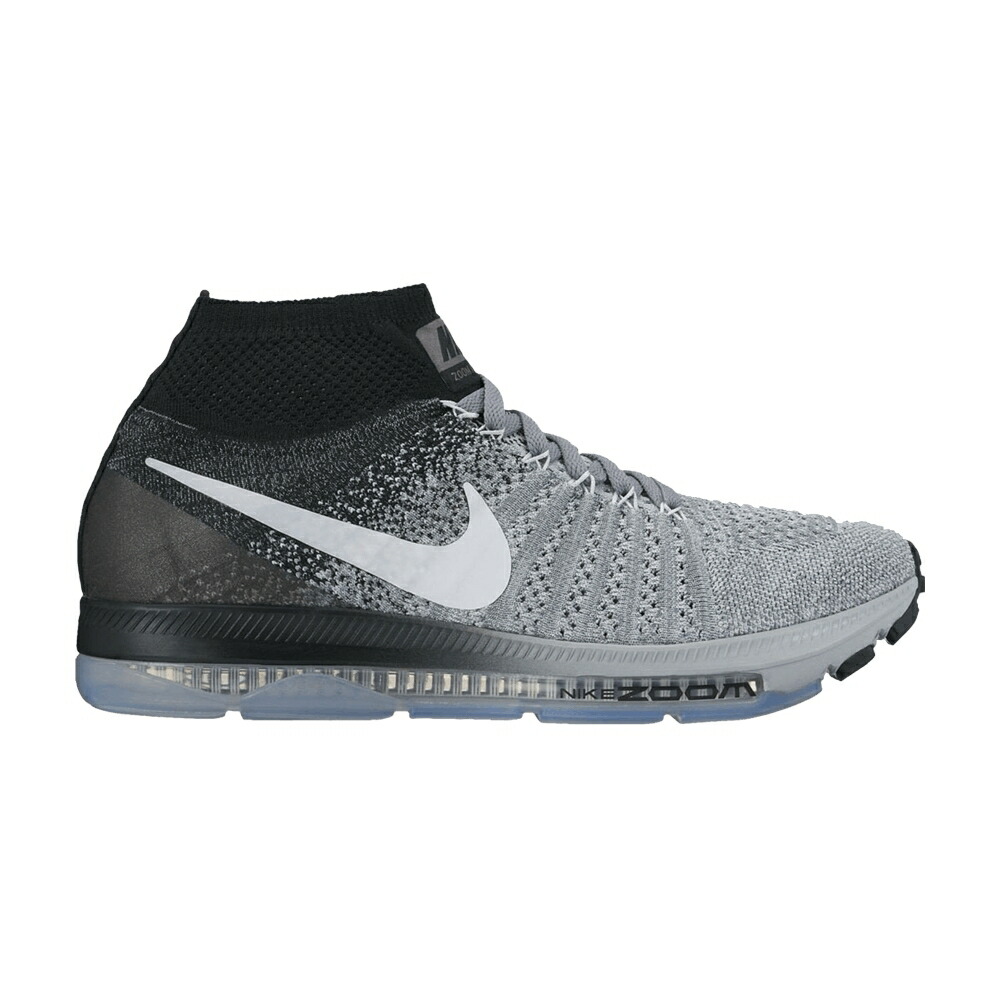 ナイキ ズーム フライニット 灰色 グレー 白色 ホワイト 黒色 ブラック WOLF GREY スニーカー レディース NIKE WMNS ZOOM ALL OUT FLYKNIT / WOLF GREY WHITE BLACK
