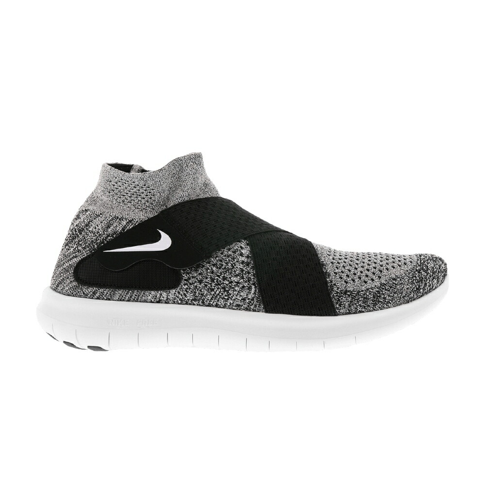 ナイキ フリー ラン フライニット 黒色 ブラック 白色 ホワイト ピュア プラチナム 'BLACK WHITE' スニーカー メンズ NIKE FREE RUN MOTION FLYKNIT 2017 / BLACK WHITE PURE PLATINUM WOLF｜スニケス