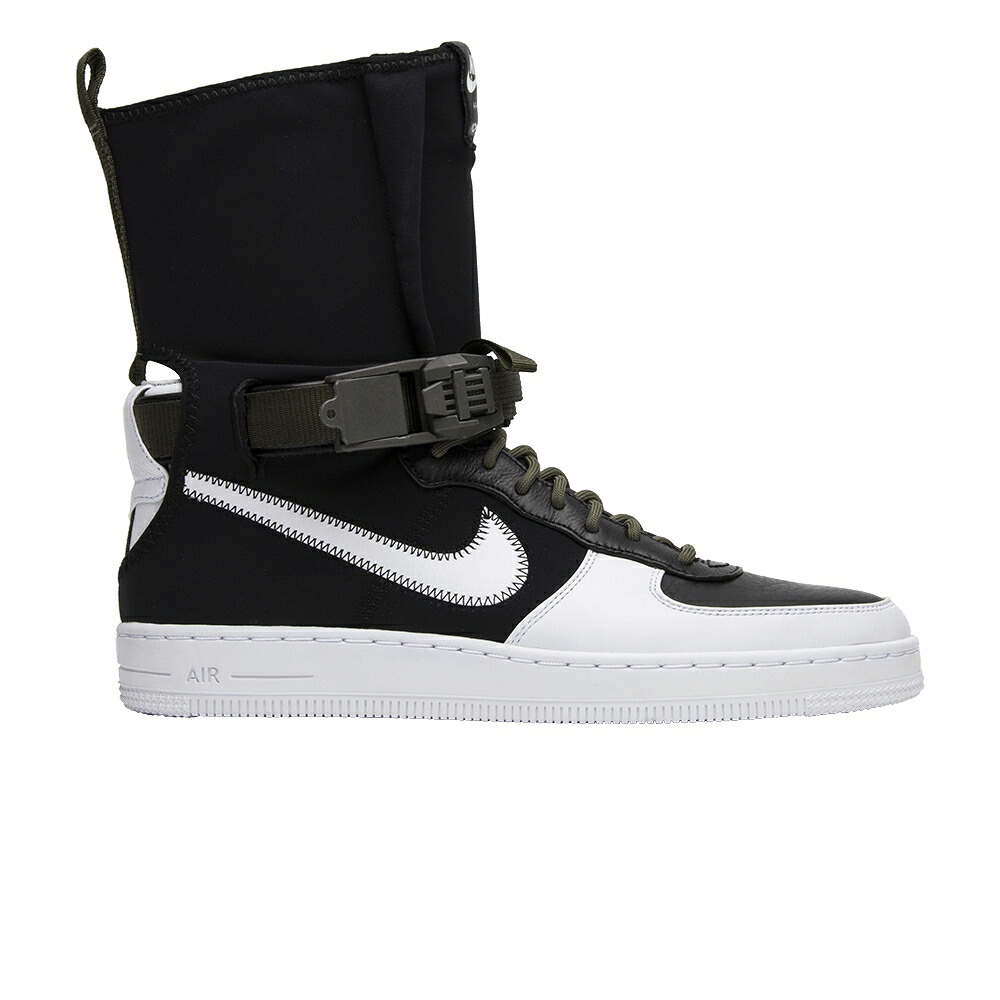 ナイキ 黒いこと 黒いこと 白いこと 白いこと オリーブ 空軍 \u0027BLACK WHITE\u0027 スニーカー メンズ NIKE ACRONYM X NIKELAB AIR FORCE DOWNTOWN 1 HI SP / BLACK WHITE MEDIUM OLIVE