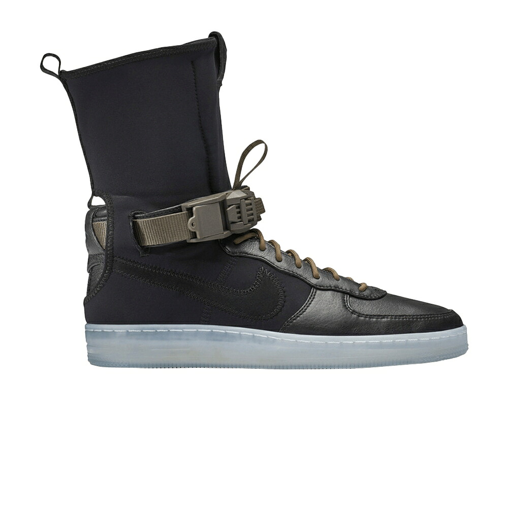 ナイキ 黒いこと 黒いこと オリーブ 空軍 \u0027BLACK OLIVE\u0027 スニーカー メンズ NIKE ACRONYM X NIKELAB AIR FORCE DOWNTOWN 1 HI SP / BLACK BLACK OLIVE