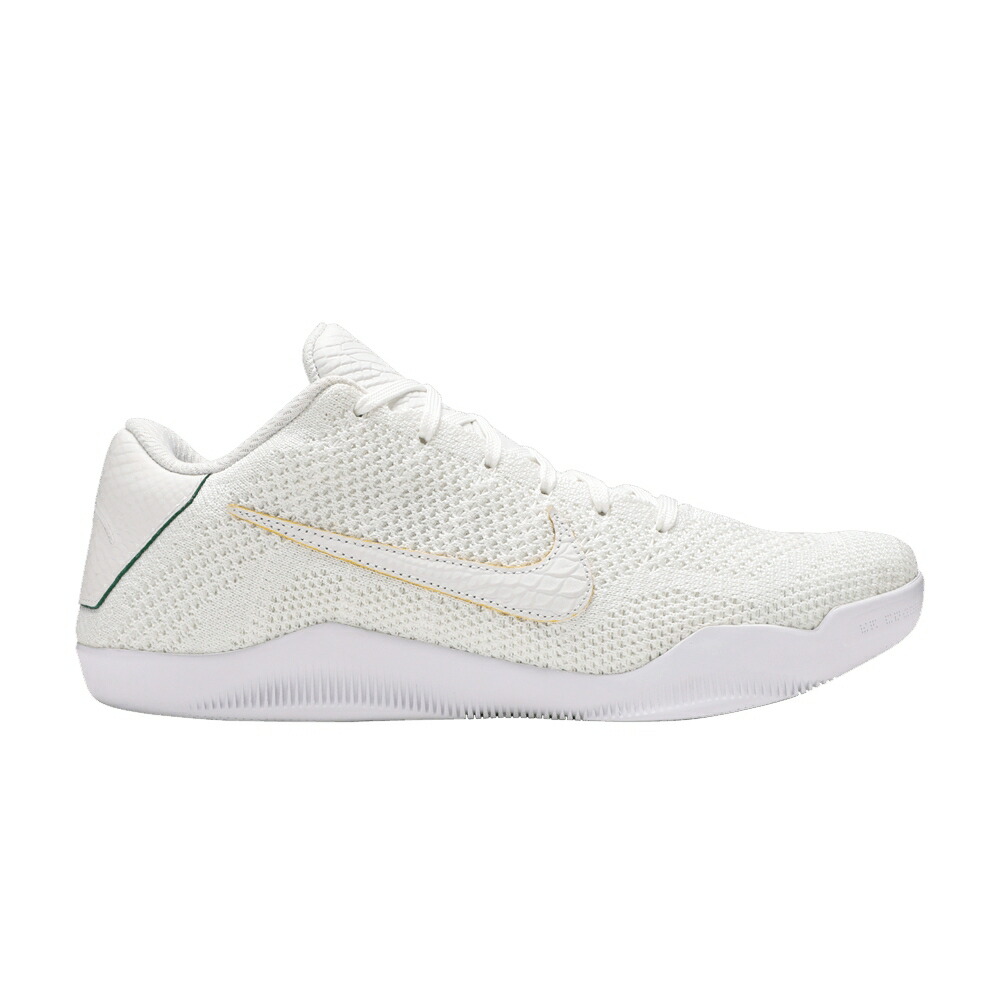 ナイキ コービー エリート プレミアム 白色 ホワイト BRAZIL スニーカー メンズ NIKE KOBE 11 ELITE LOW PREMIUM / WHITE WHITE HYBER COBALT