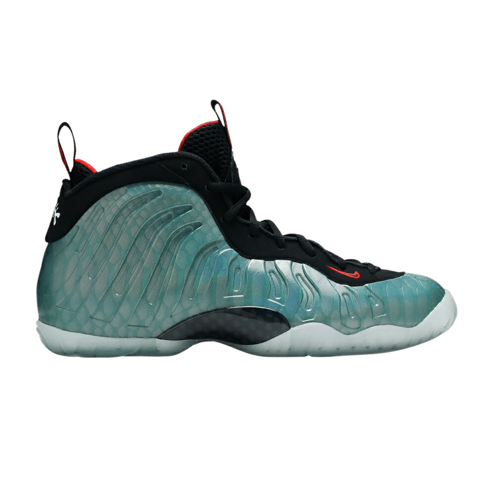ナイキ 黒色 ブラック 赤 レッド 'GONE FISHING' ジュニア キッズ NIKE LITTLE POSITE ONE GS / DARK EMERALD BLACK CHALLENGE RED ベビー マタニティ スニーカー｜スニケス