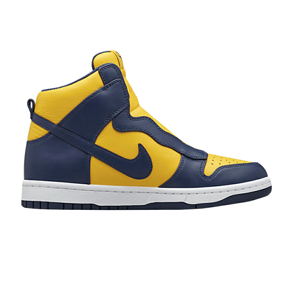 ナイキ ダンク 紺色 ネイビー 'VARSITY NAVY' スニーカー レディース NIKE SACAI X WMNS NIKELAB DUNK LUX MAIZE / MIDNIGHT NAVY VARSITY MAIZE｜スニケス