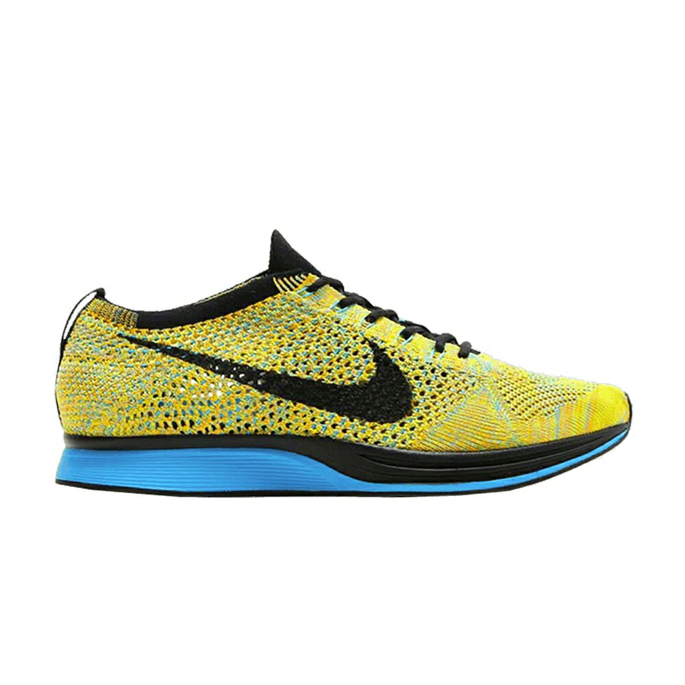 ナイキ フライニット 青色 ブルー レーザー HERBET スニーカー メンズ NIKE FLYKNIT RACER / BRIGHT CITRUS BLUE LAGOON LASER