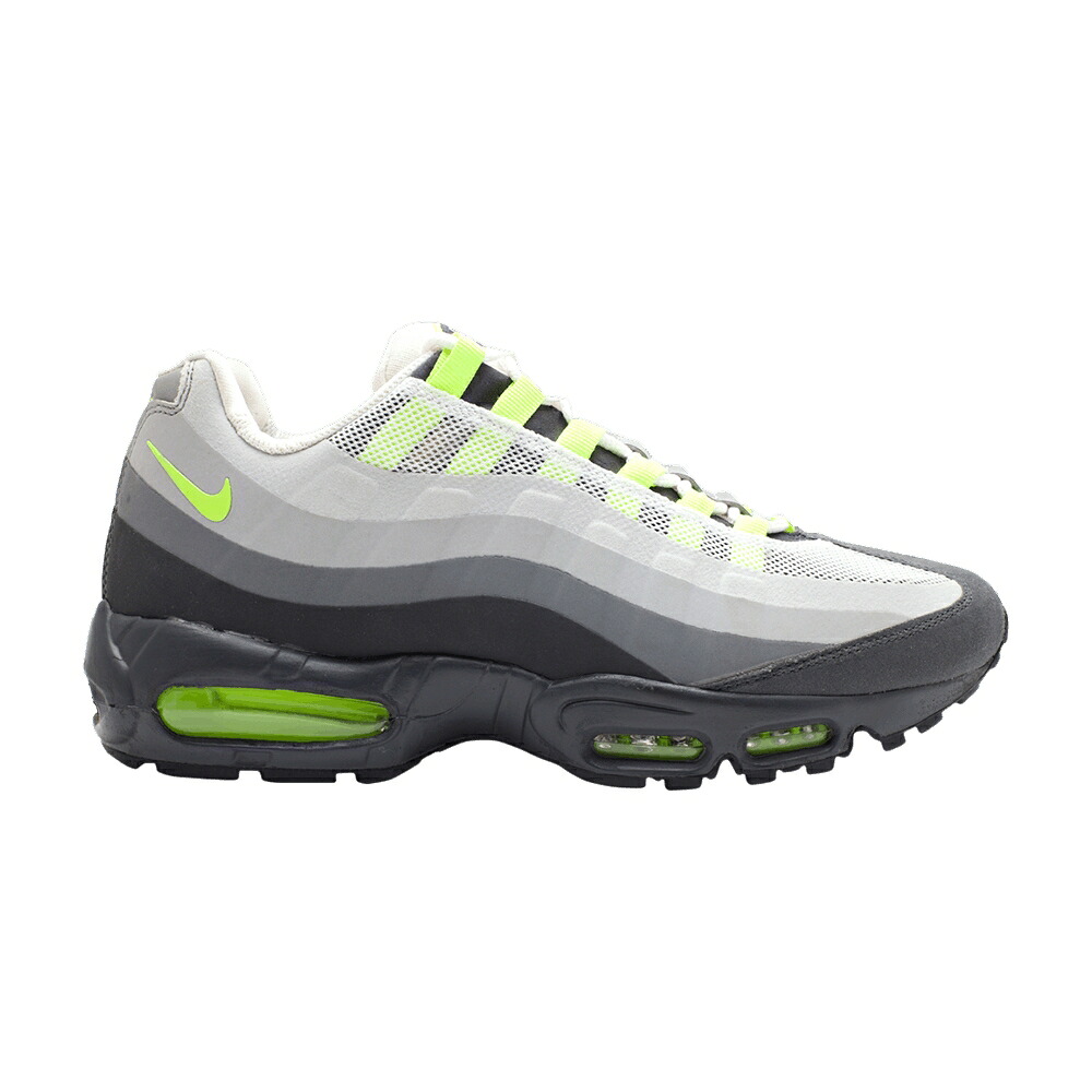 ナイキ マックス 古典派音楽 薄墨色 薄墨色 エア湖マックス \u0027NEON\u0027 スニーカー メンズ NIKE AIR MAX 95 NO SEW / ANTHRACITE VOLT CLASSIC GREY